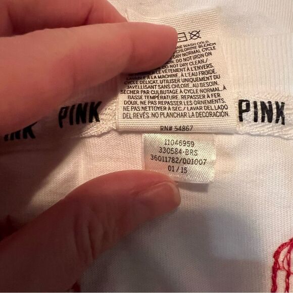 Victoria’s Secret pink Boston red sock sequin shirt - Picture 7 of 10